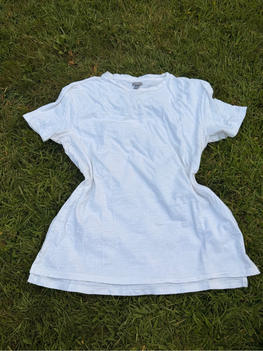 aerie White Short Sleeve Crewneck Tee